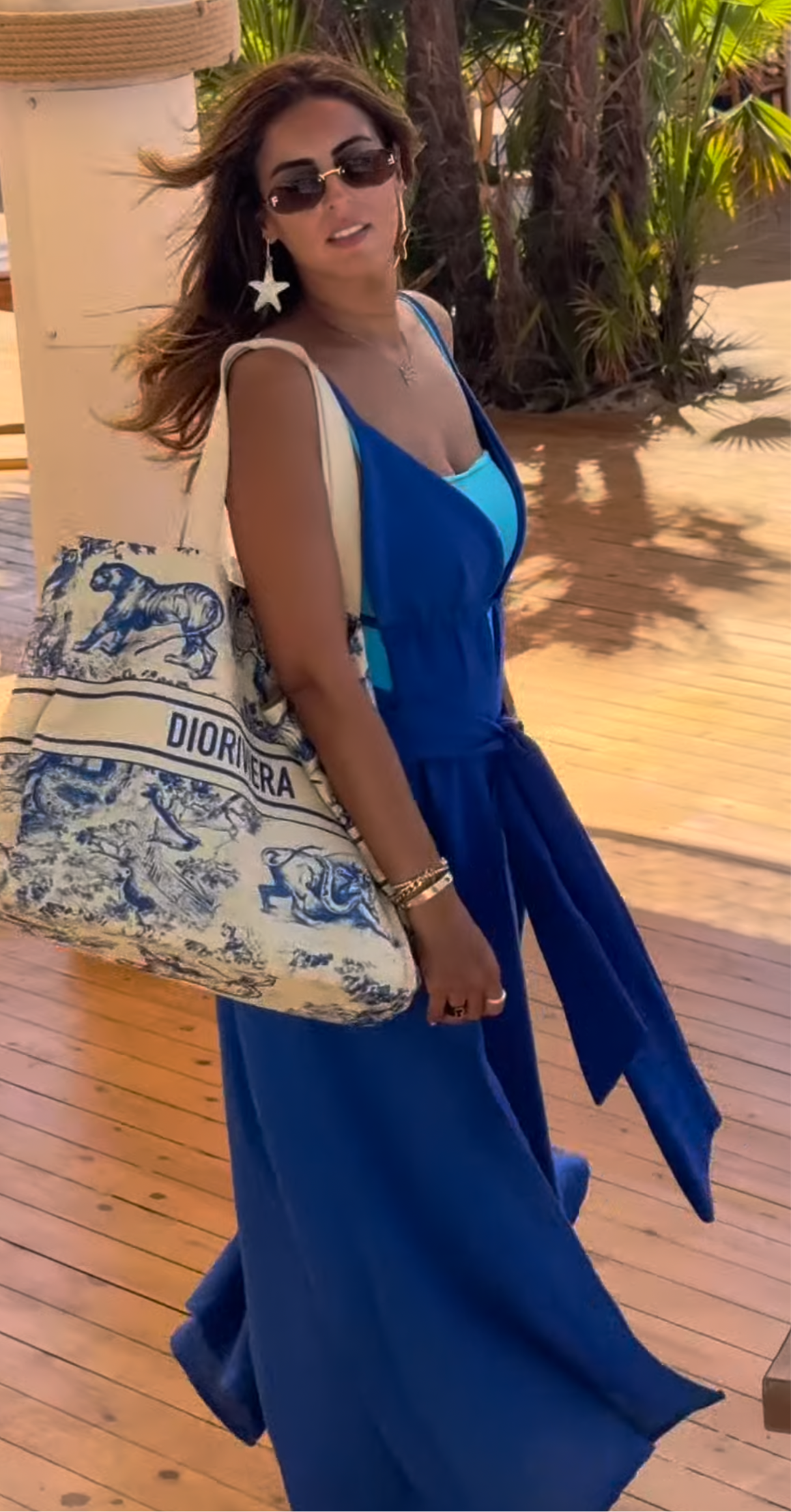 Blue Cover up dress