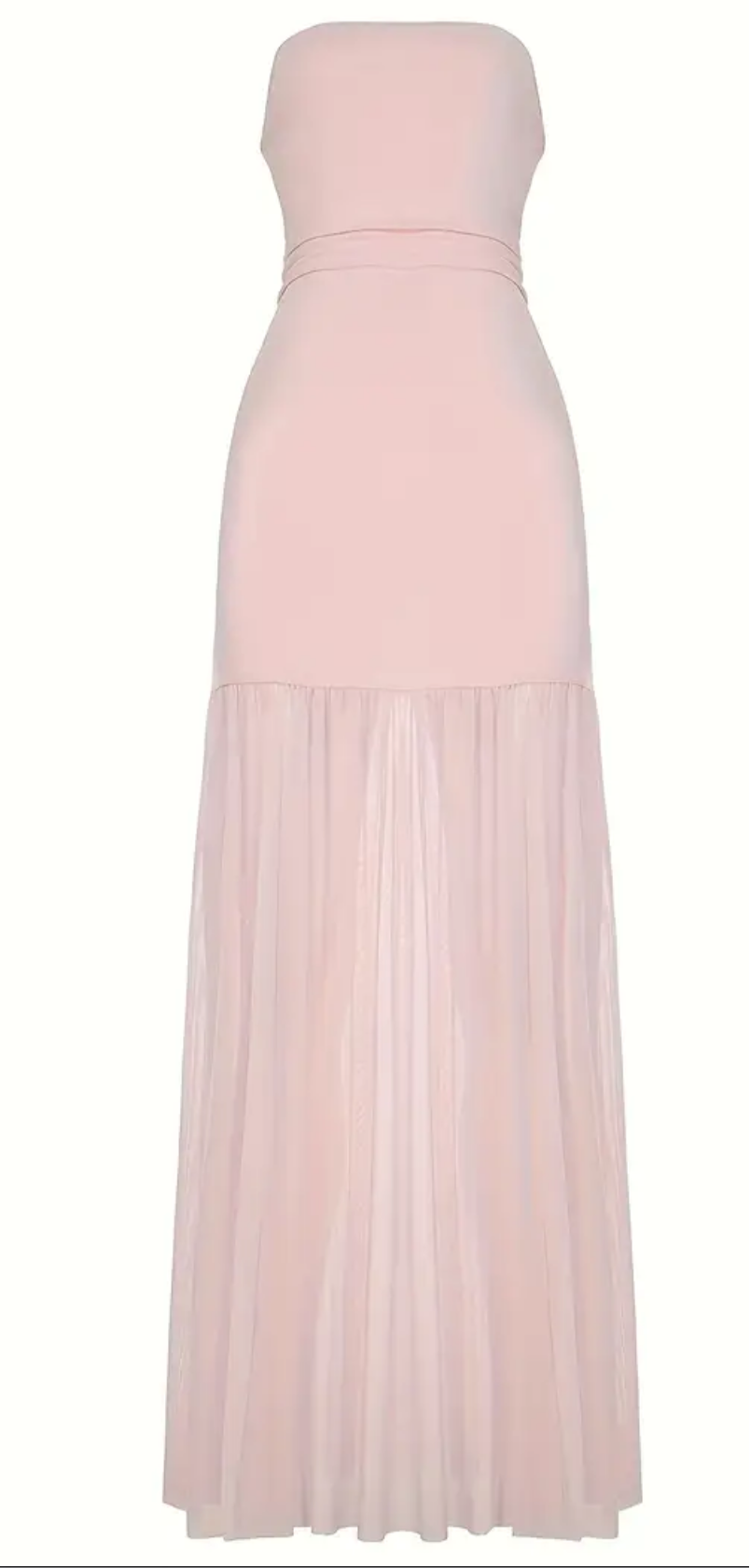 Tube dress strapless