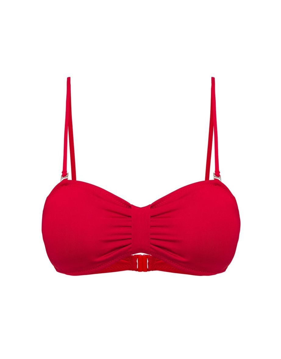 High waist red bikini