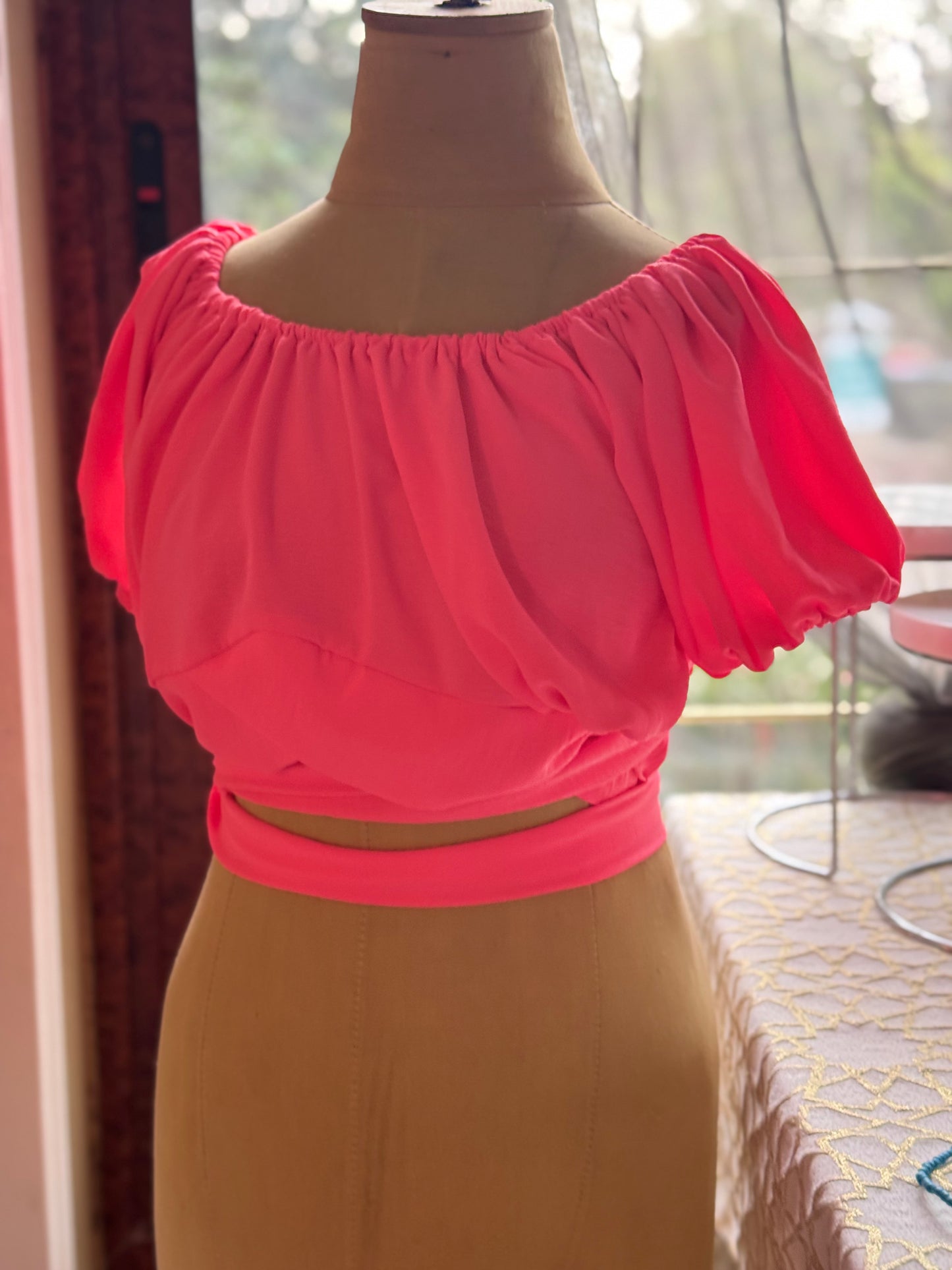 Neon crop top