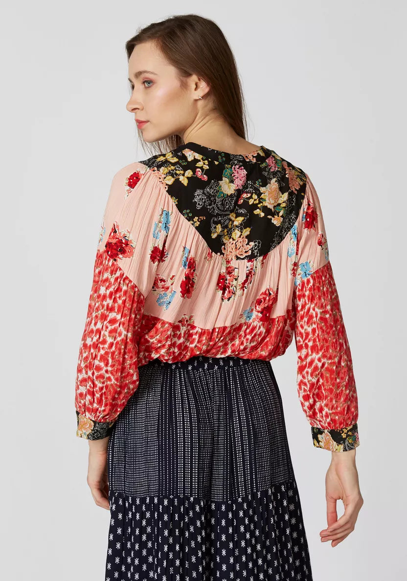 Flower patch blouse