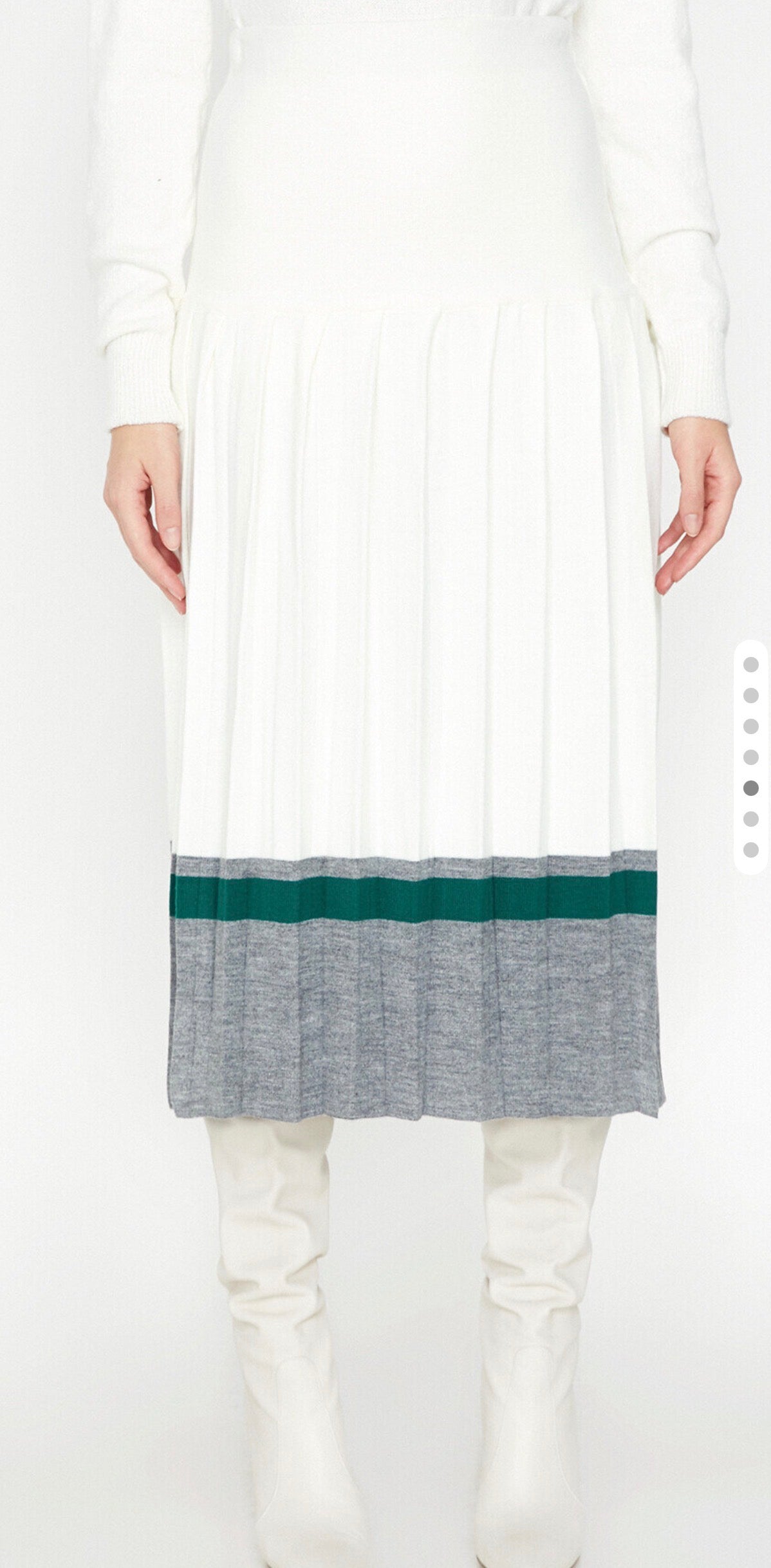 Long wool skirt