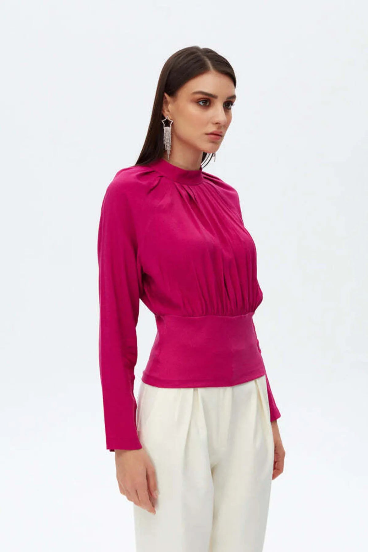 Fushia blouse