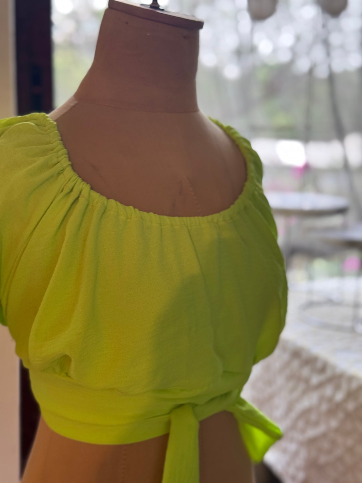 Neon crop top