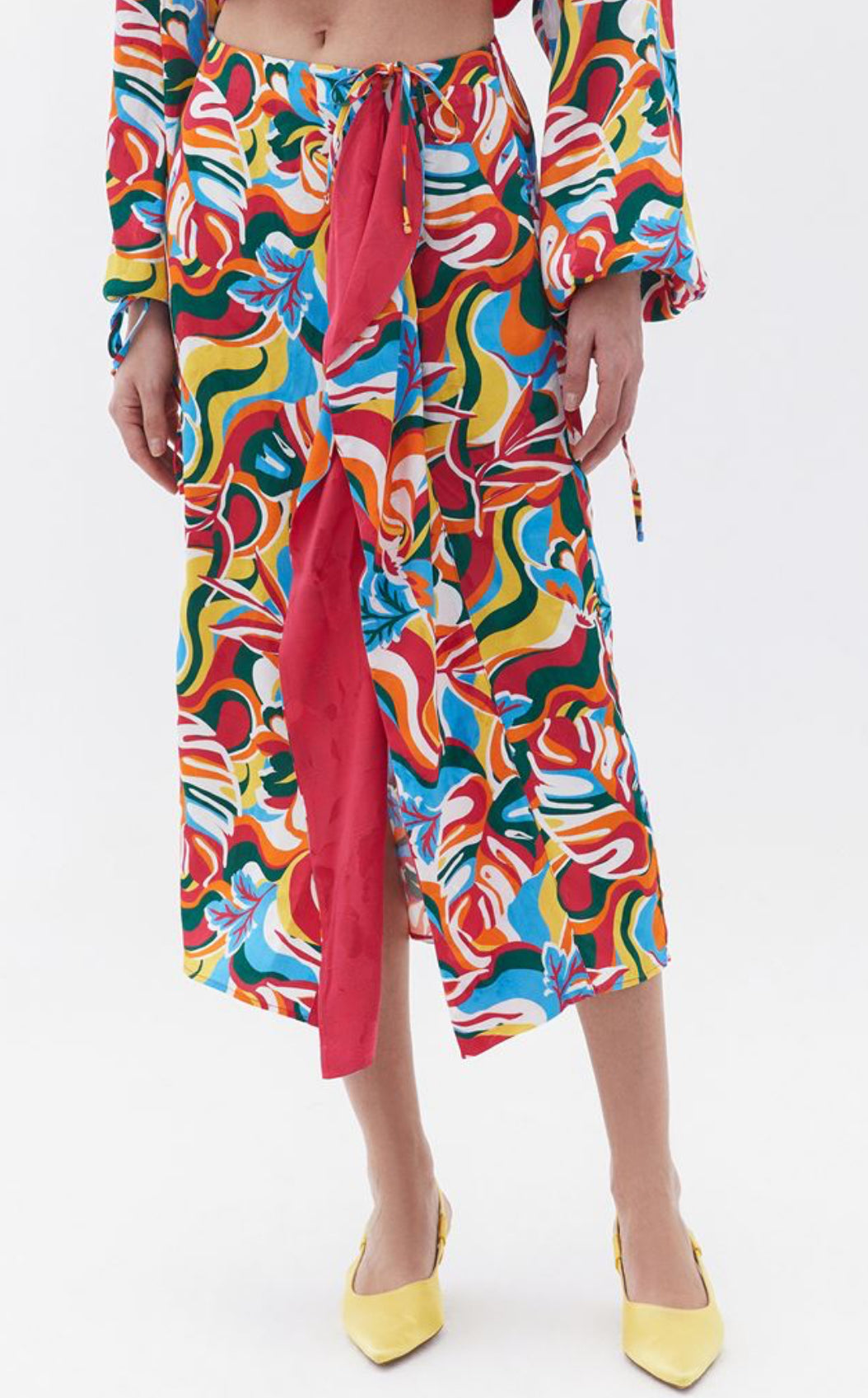 Fushia Multi Color Skirt