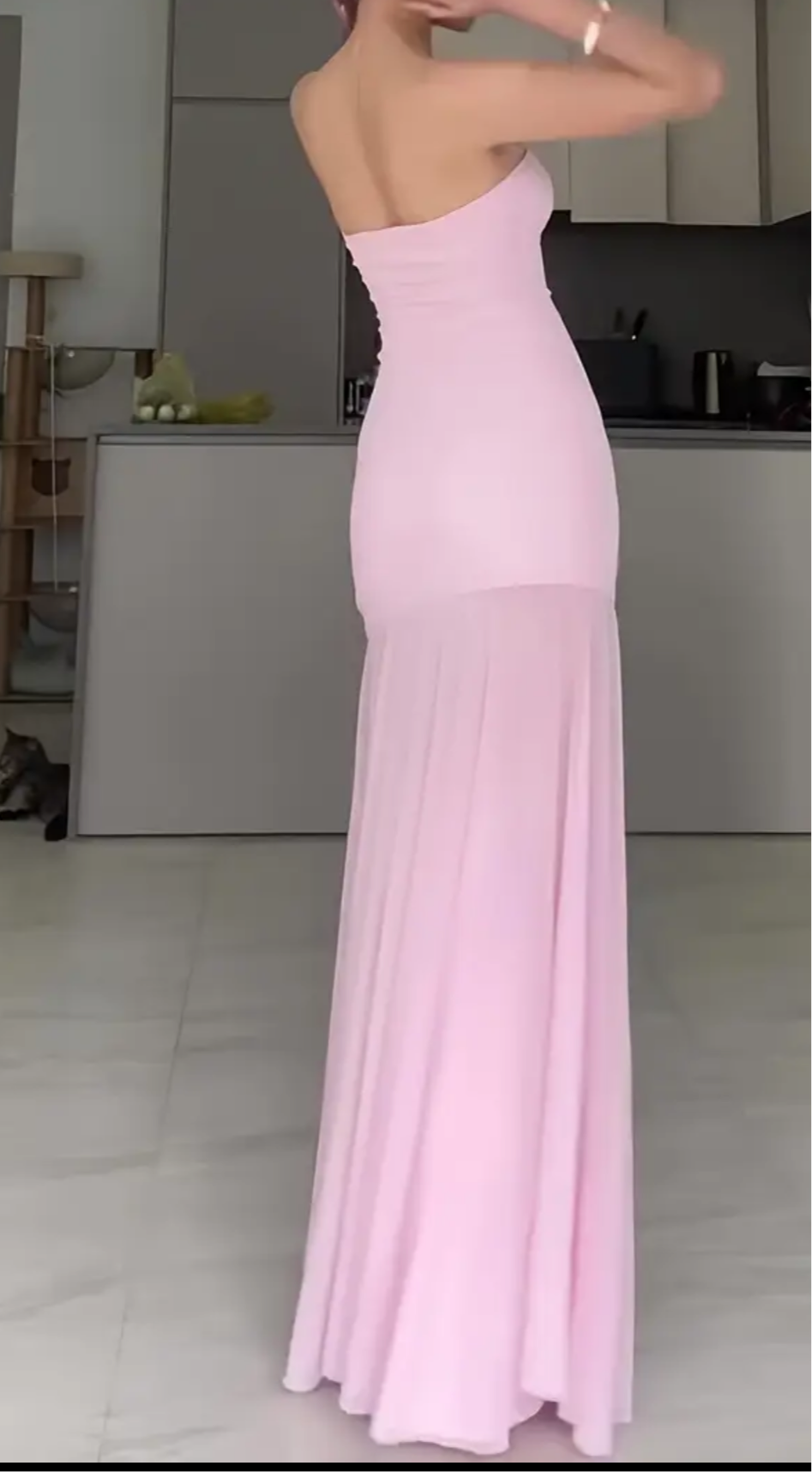 Tube dress strapless