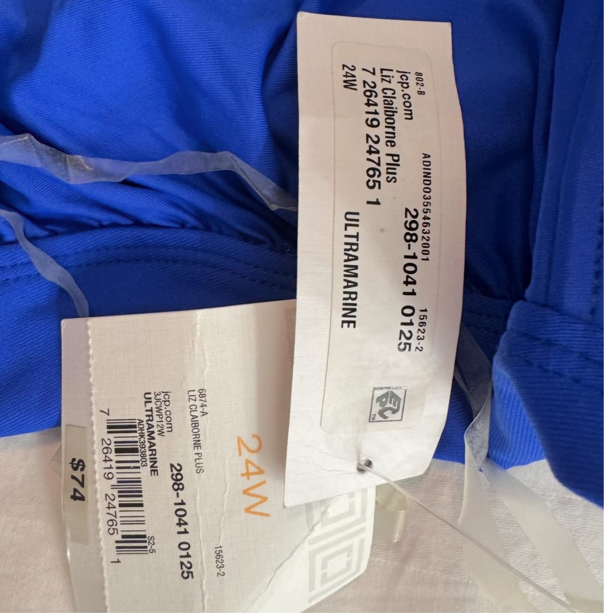 Liz Claiborne blue swimsuit