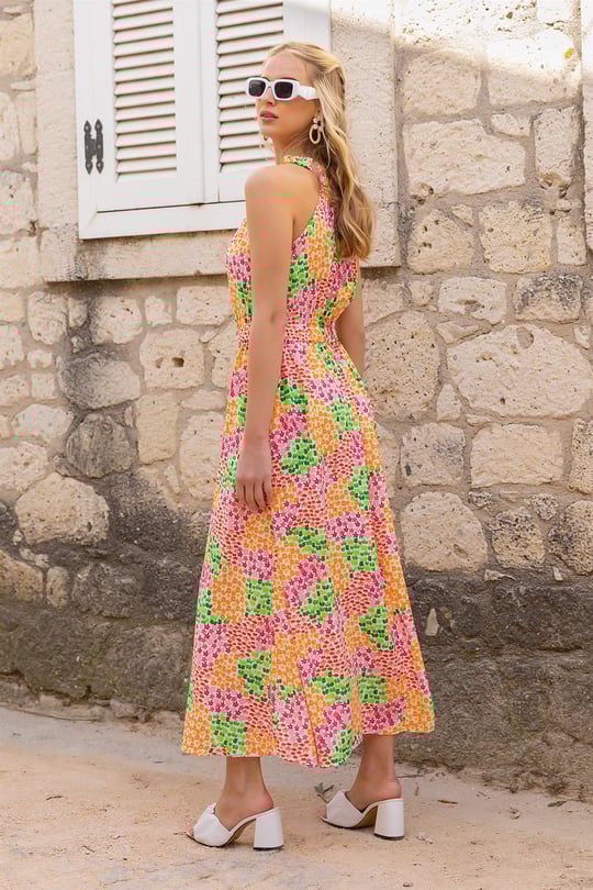 Long flower dress