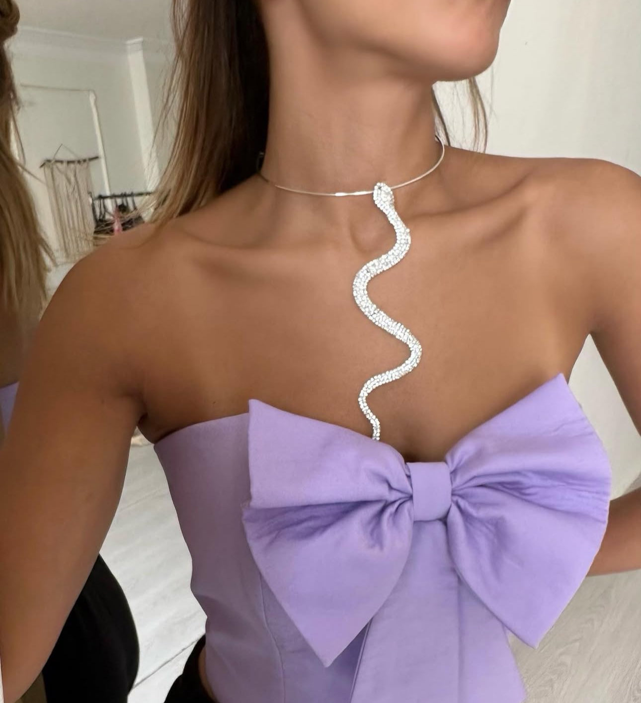 Lilac Bow top