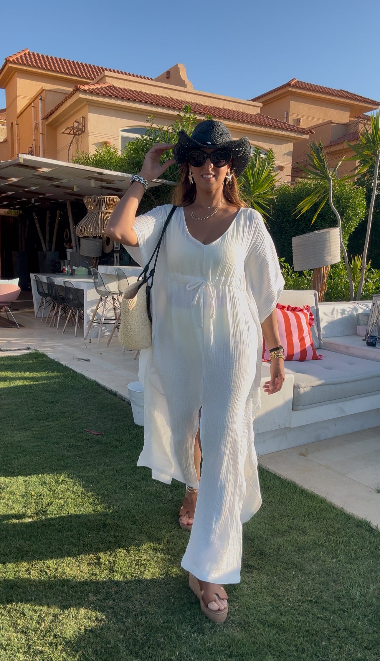 Cotton white dress