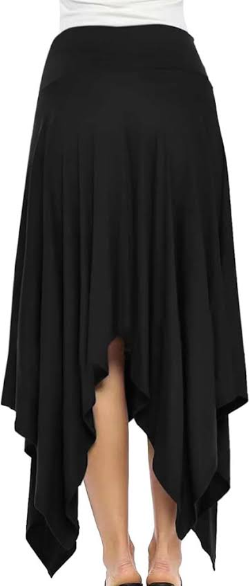 Black cut out skirt