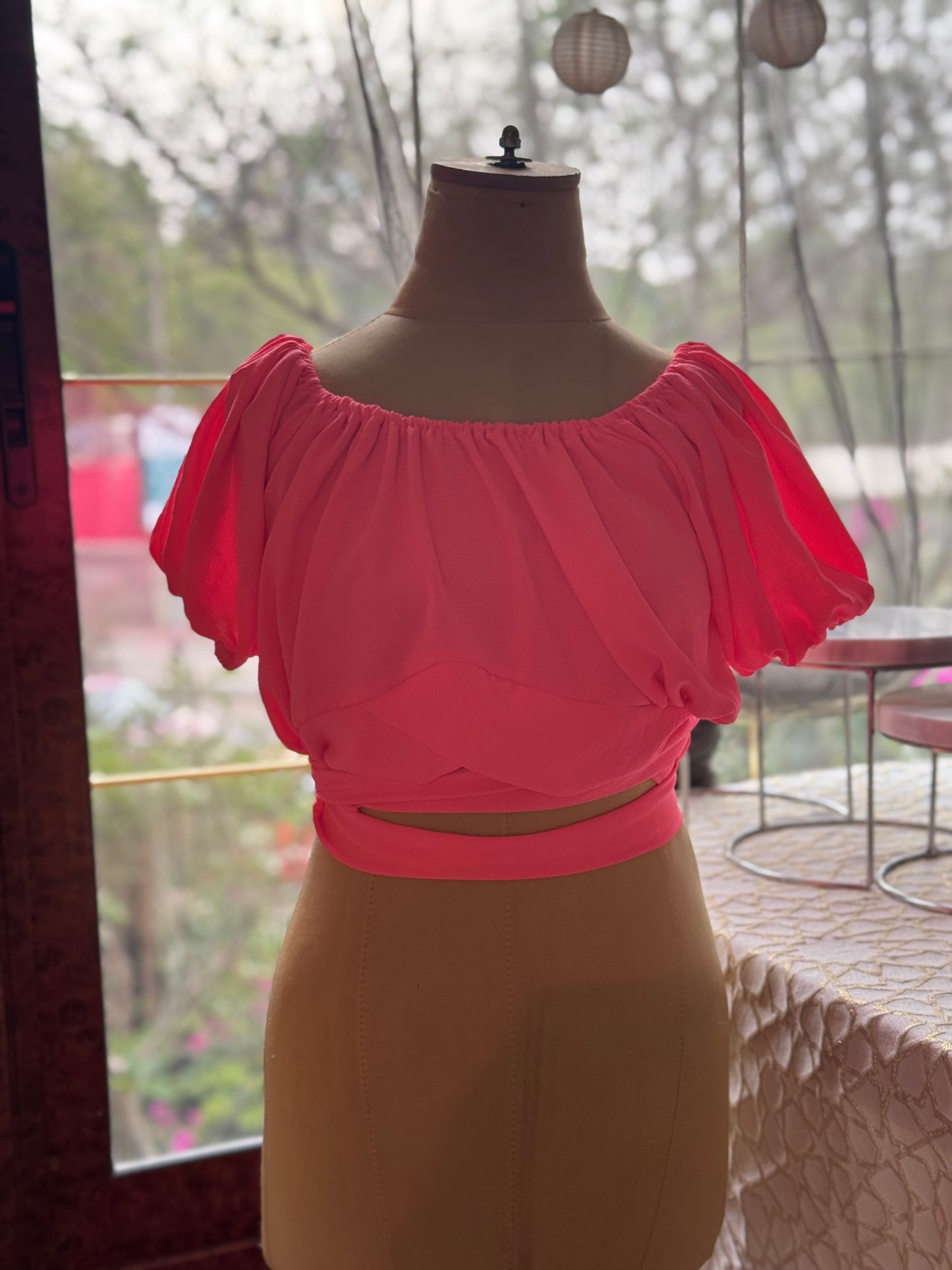 Neon crop top