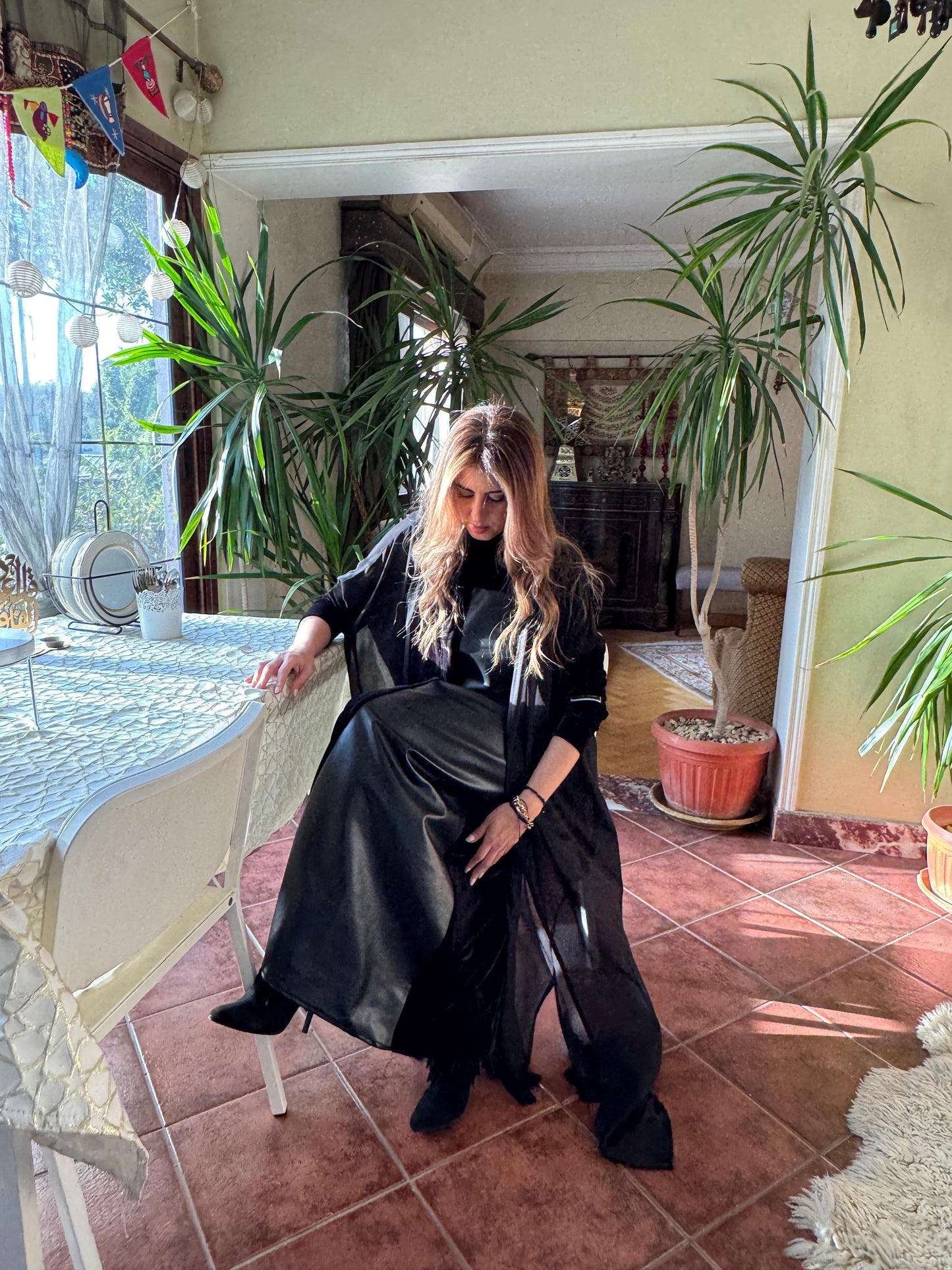 Double side abaya