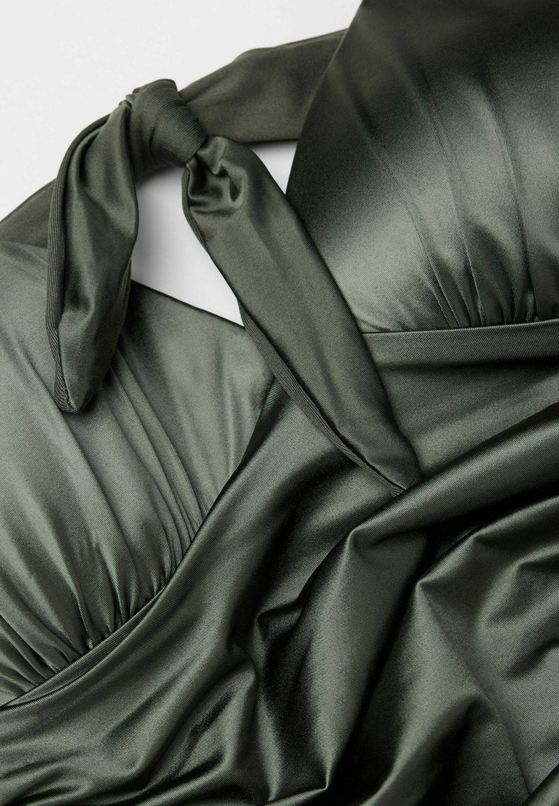SHINY GLAM - Swimsuit - grün y safari green