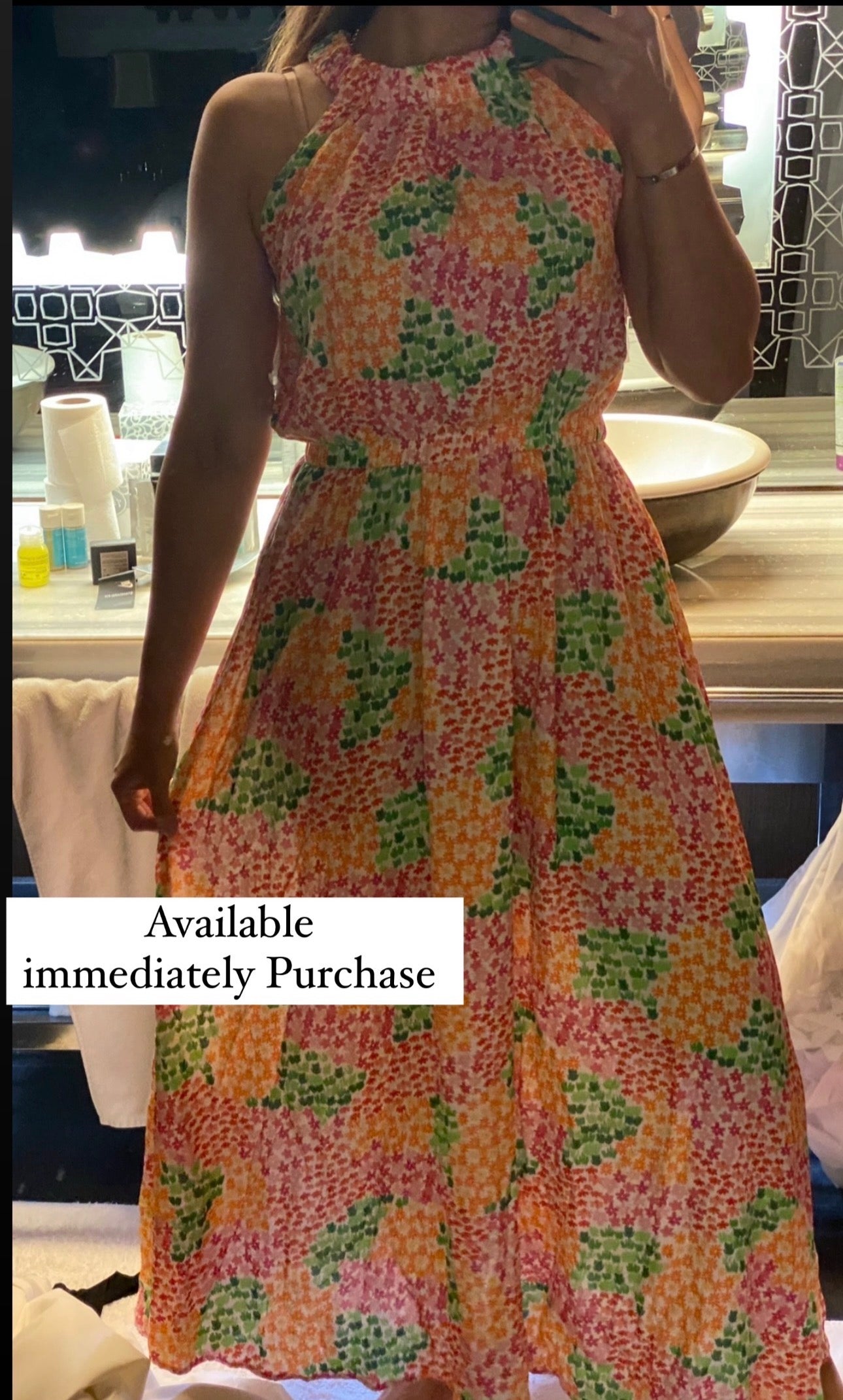 Long flower dress