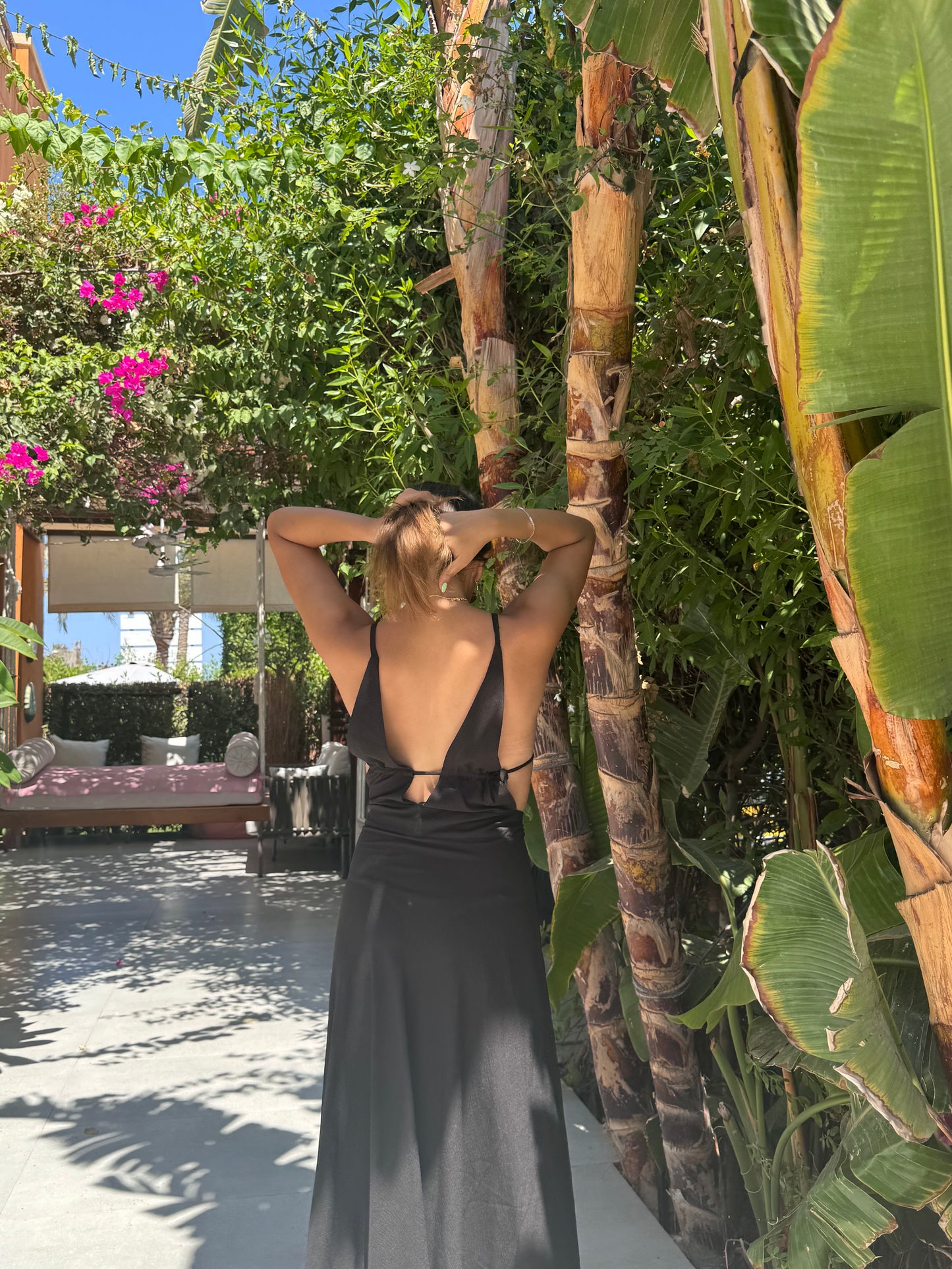 Black cover up dress