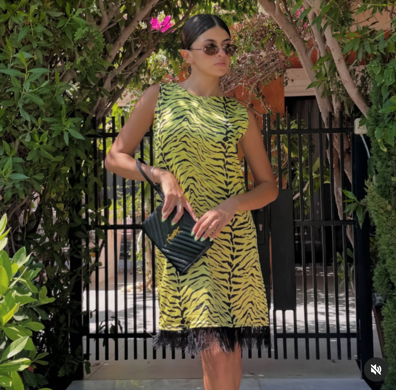 Animal print shirt dress