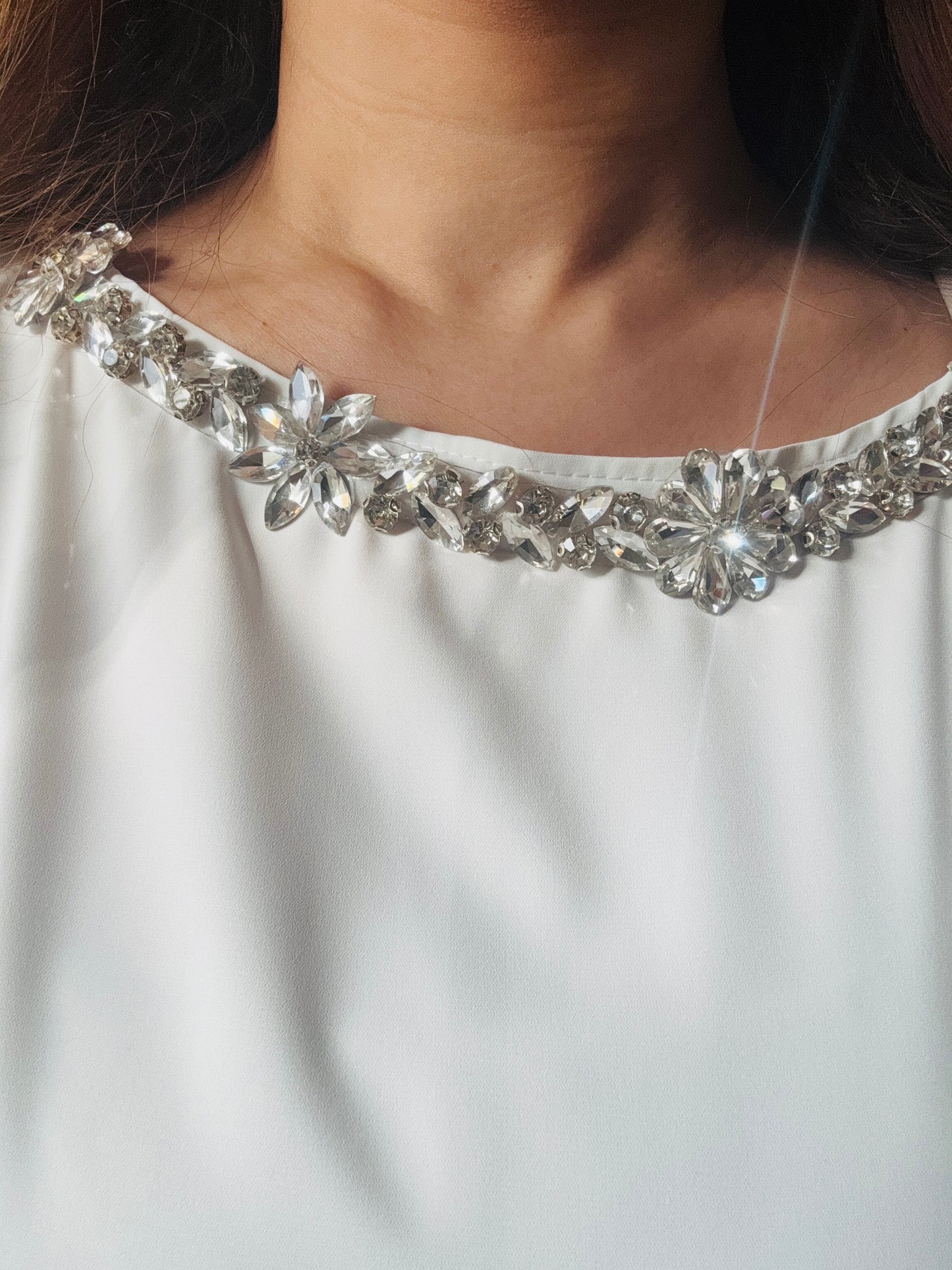 white butterfly abaya