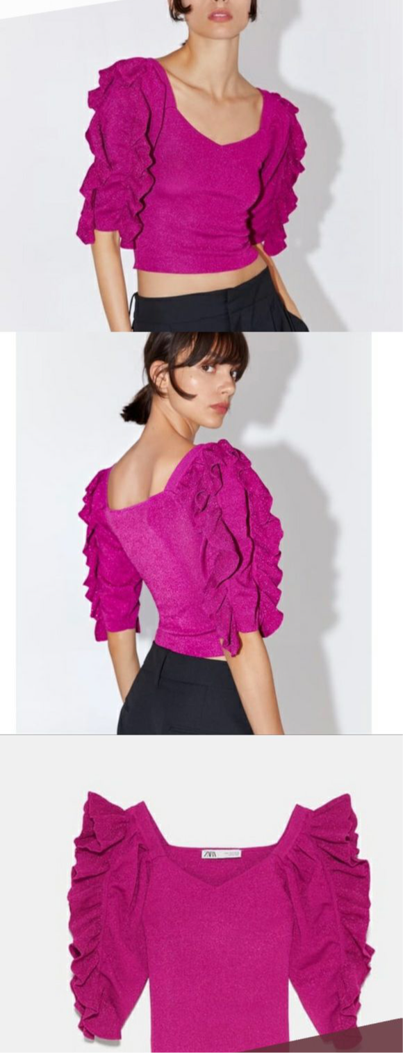 Raffle Fushia top