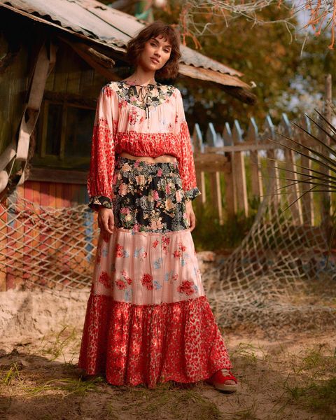 Flower patch skirt