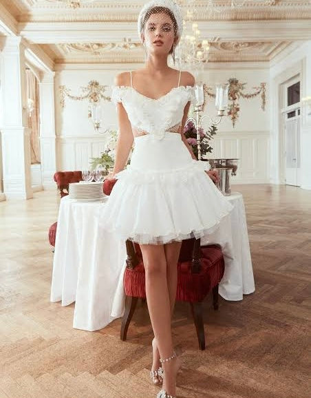 White short dress