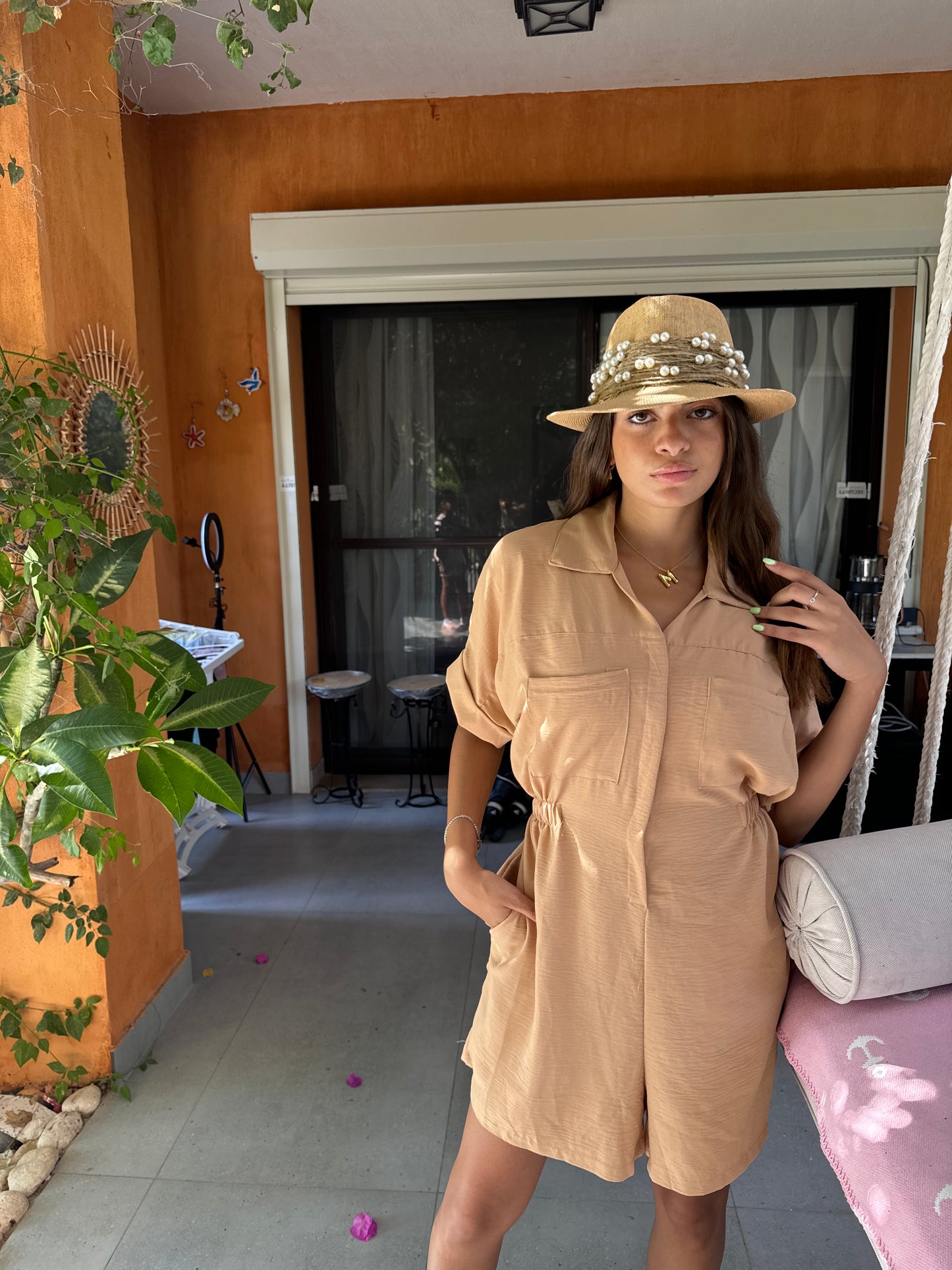 Beige romper