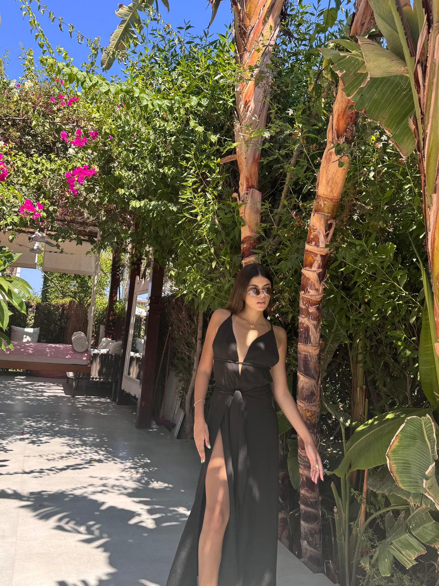 Black cover up dress