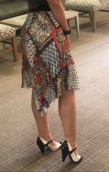 Multicolor Patch skirt