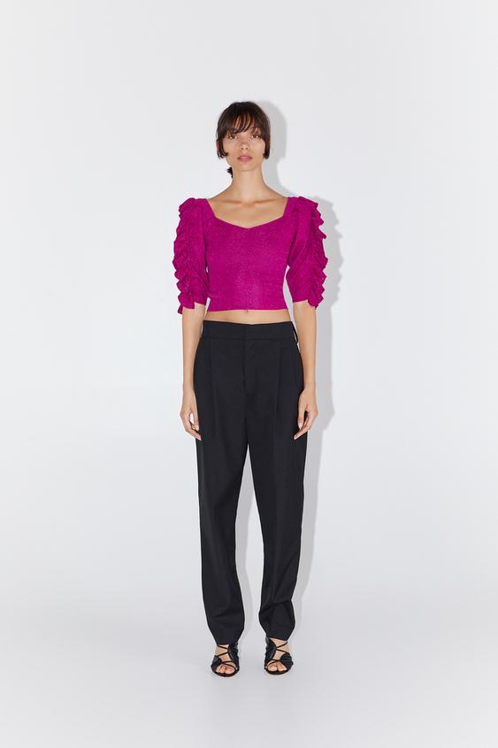 Raffle Fushia top