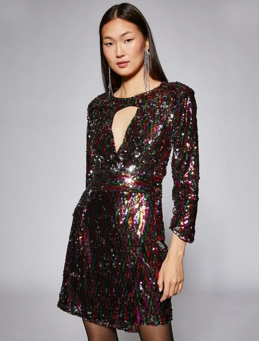 Cut Out Detail Mini Dress