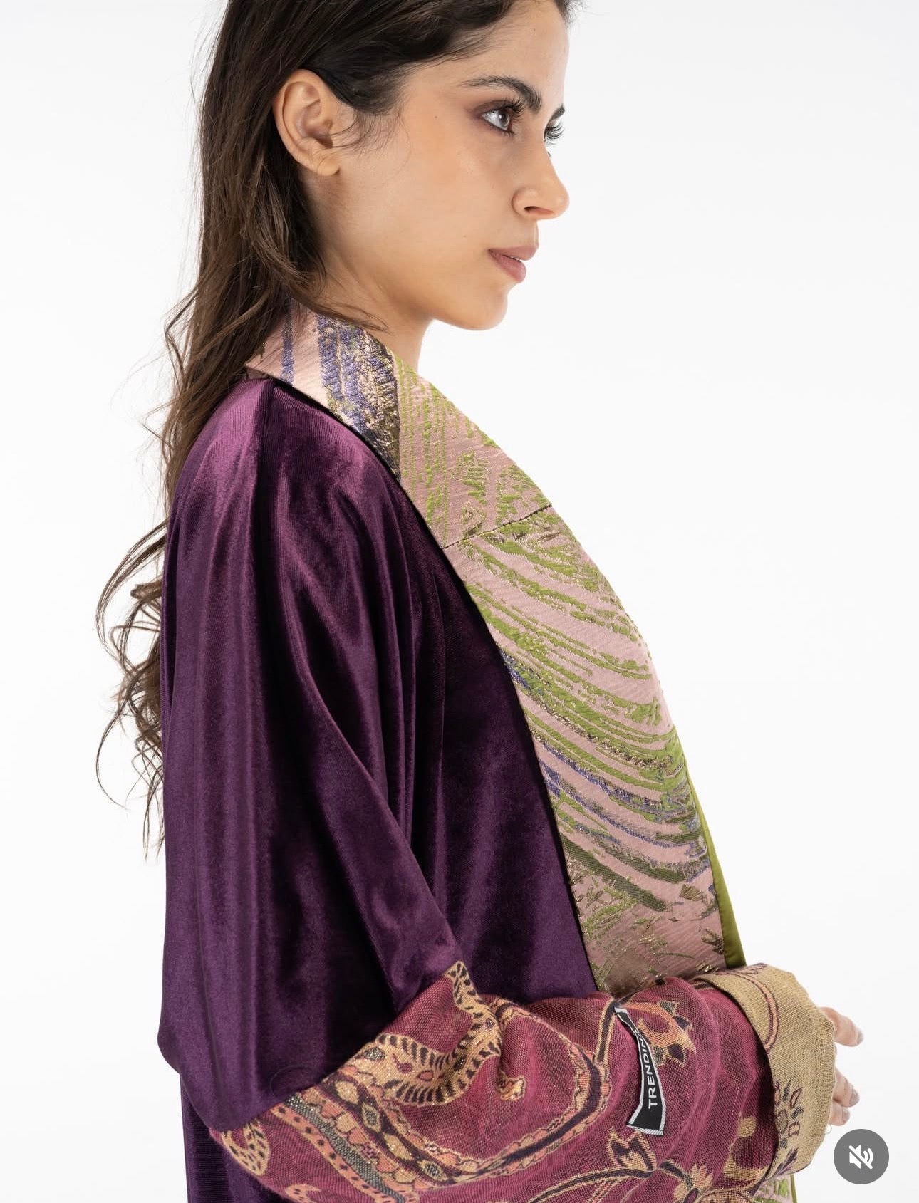 Multi color and material kuftan