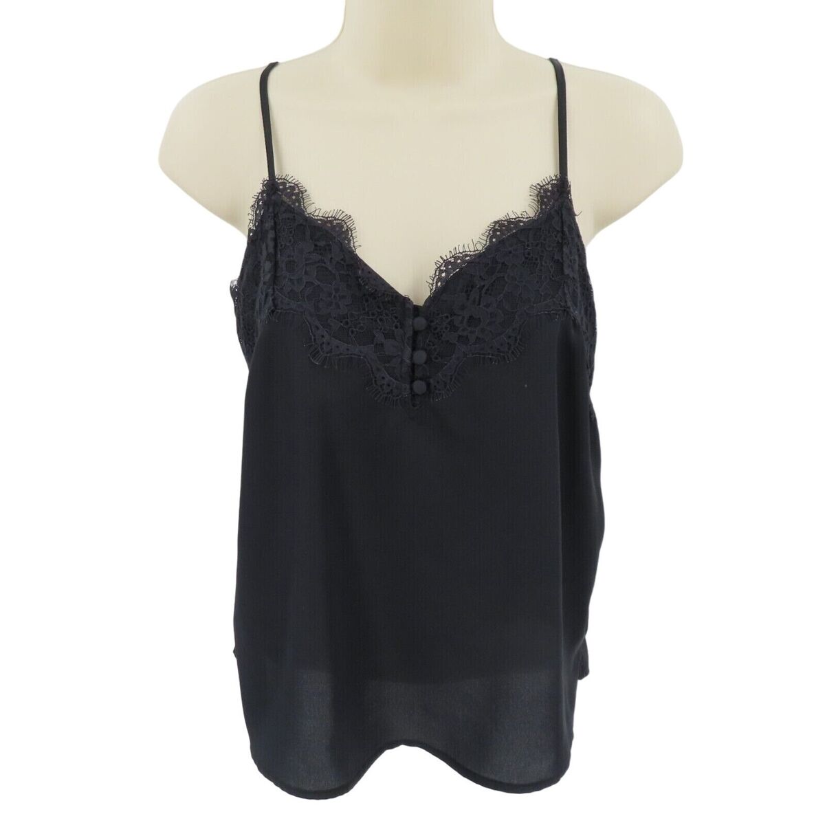 Abercrombie & Fitch Silk Lace Tank Top