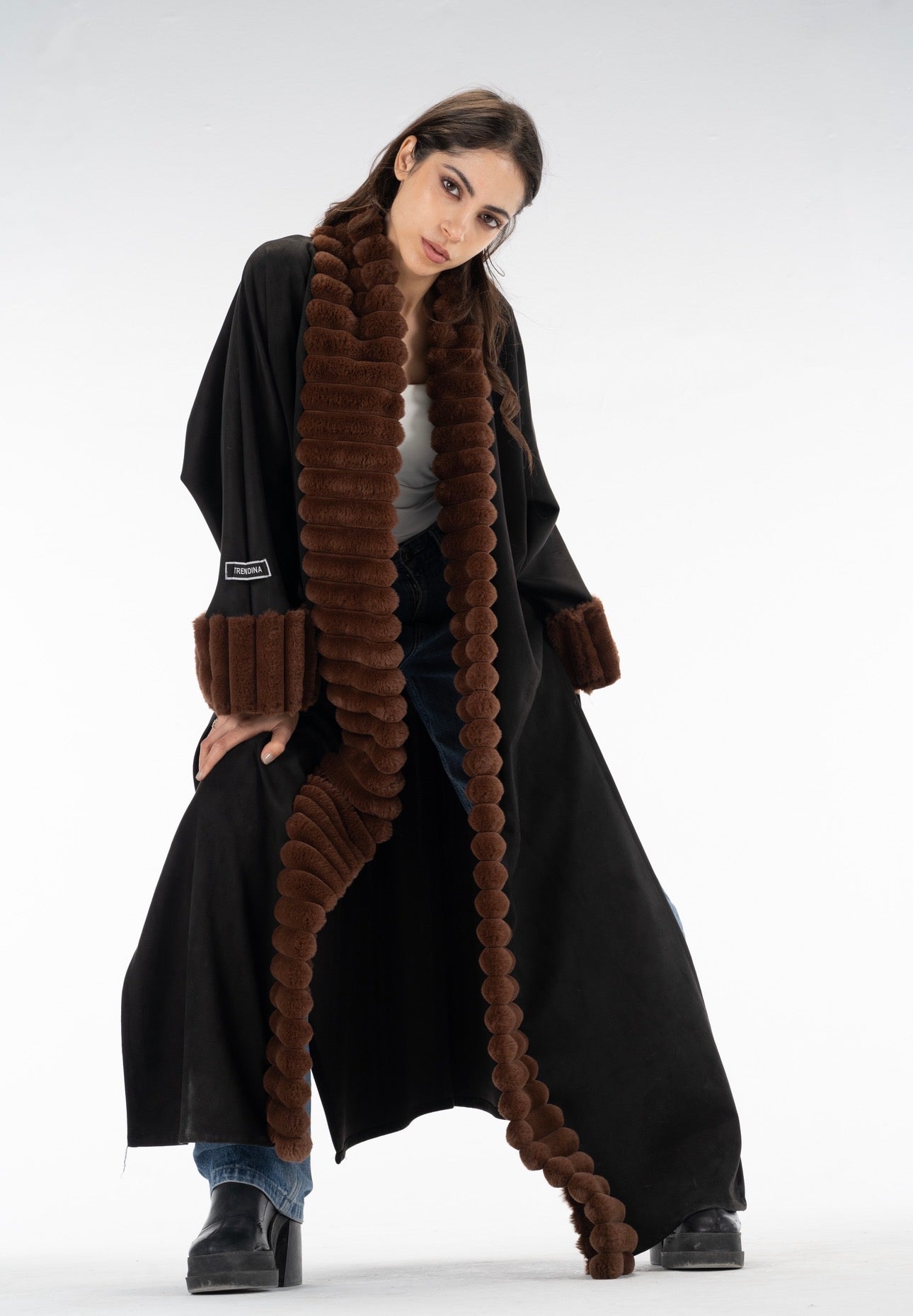 Brown Fur kuftan