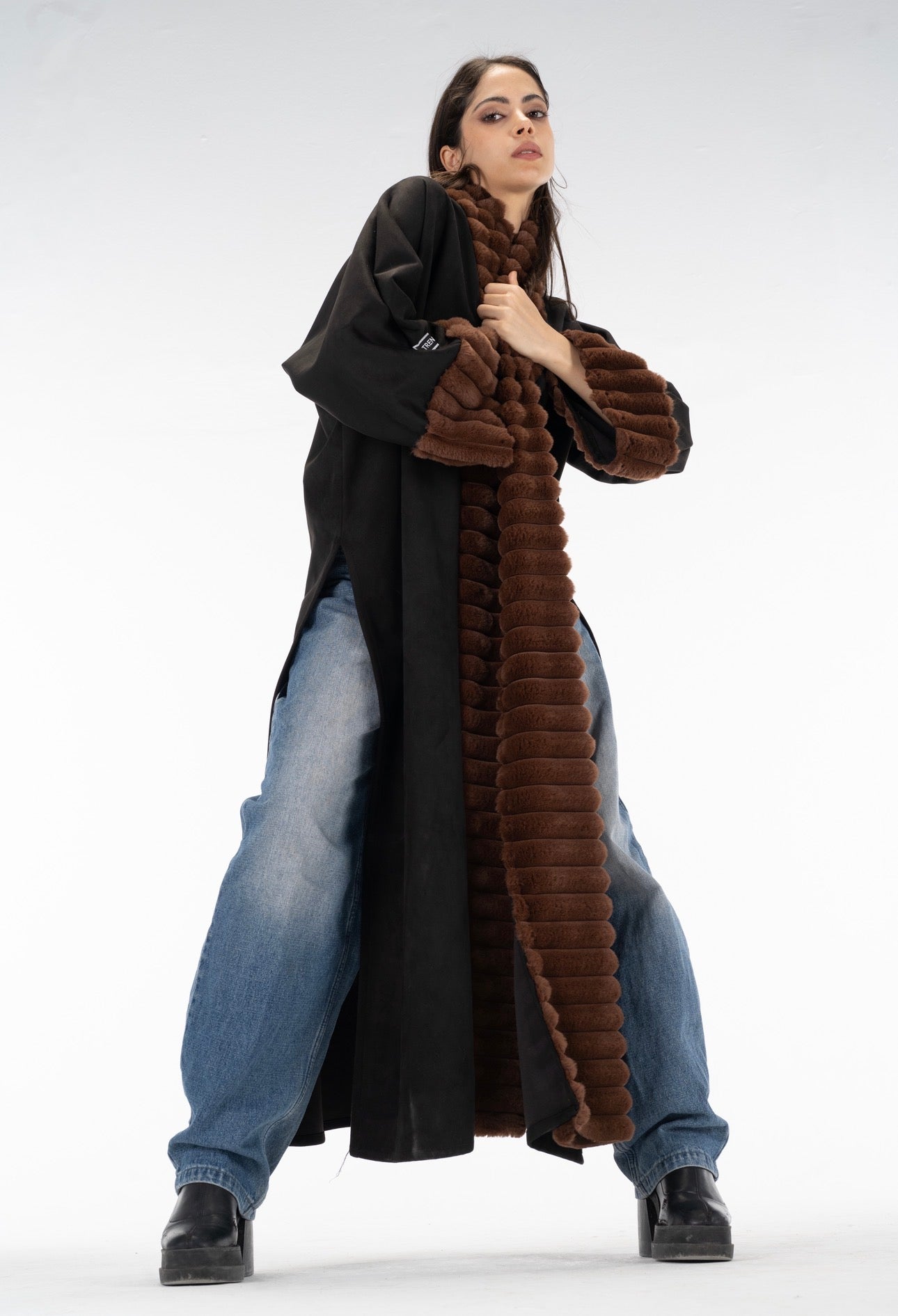 Brown Fur kuftan