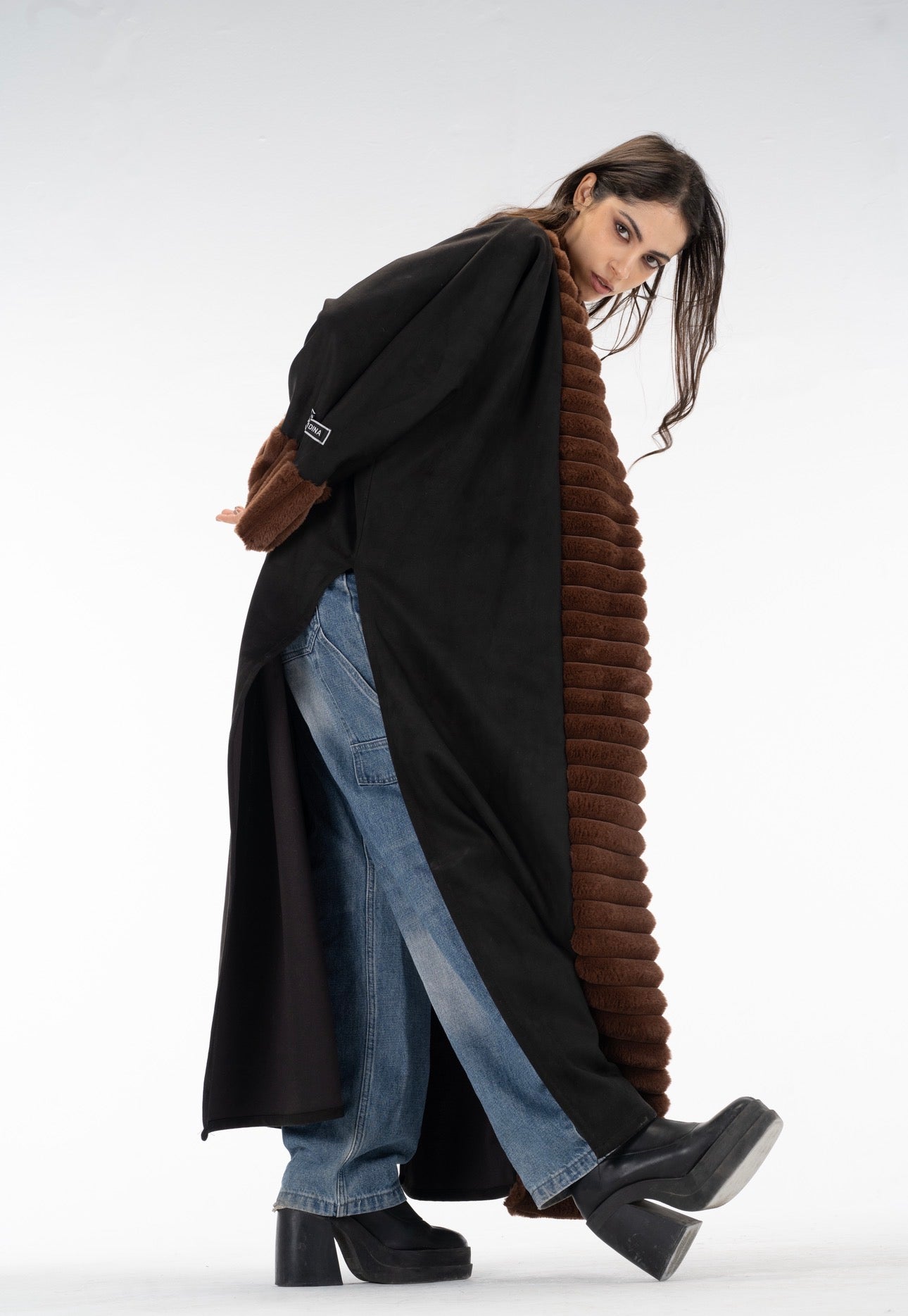 Brown Fur kuftan