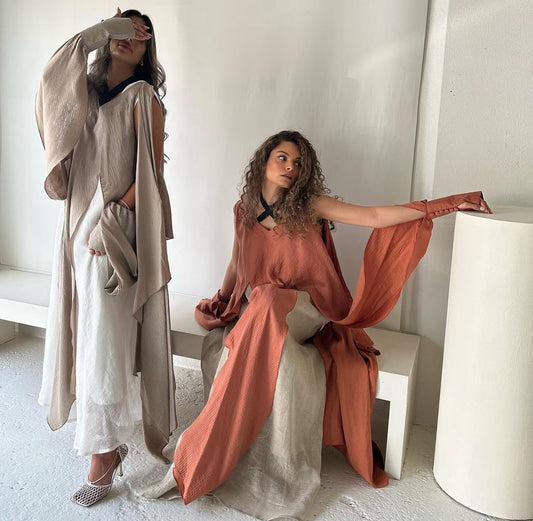 Open sleeves long shirt