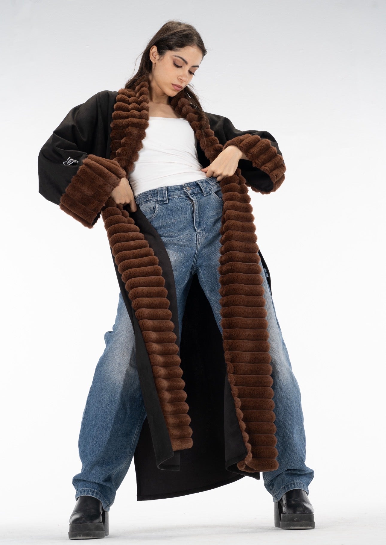 Brown Fur kuftan