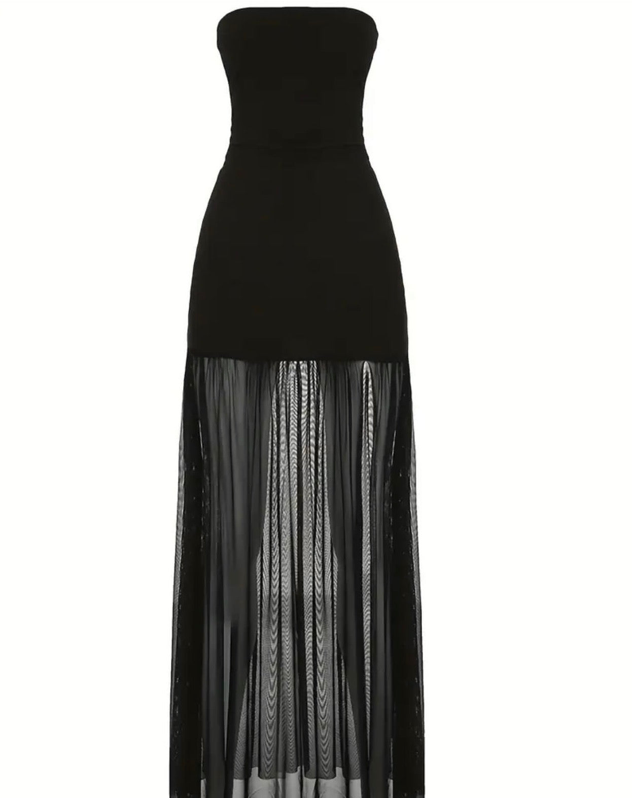 Tube black dress