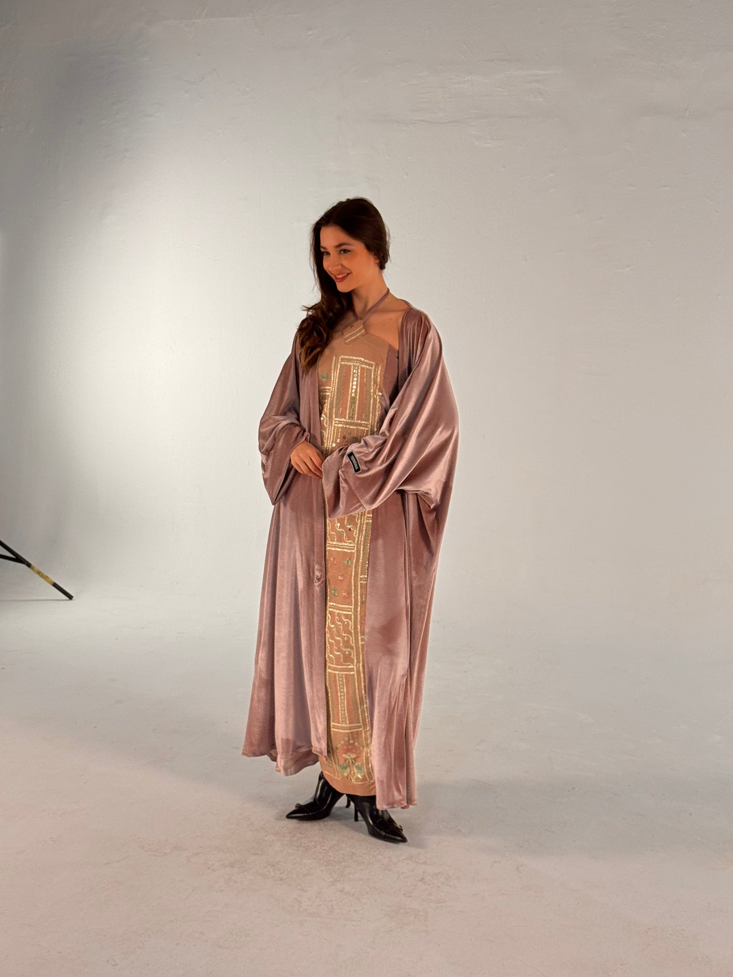 Pink abaya dress