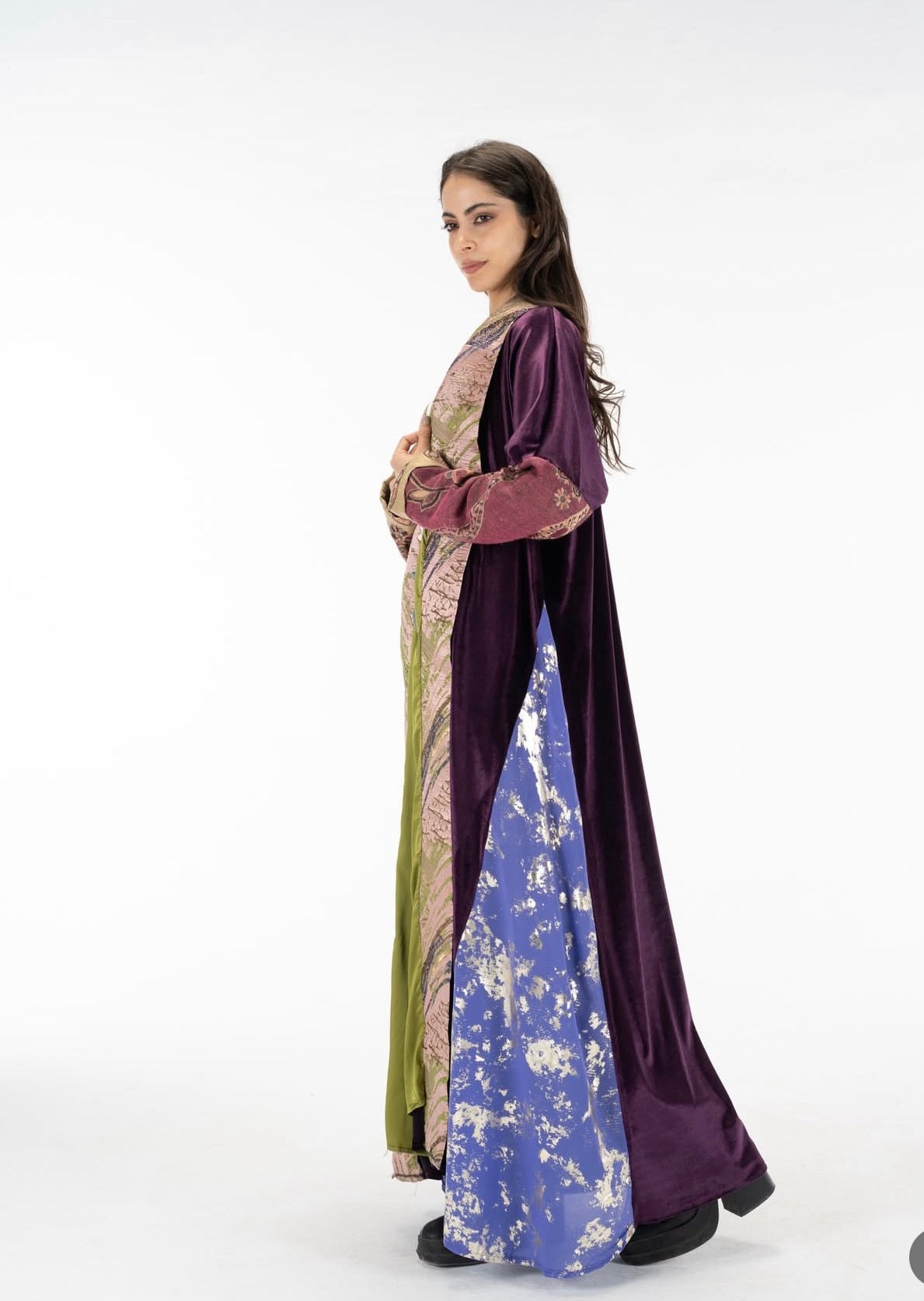 Multi color and material kuftan