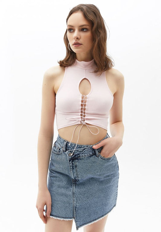 Crop rose top