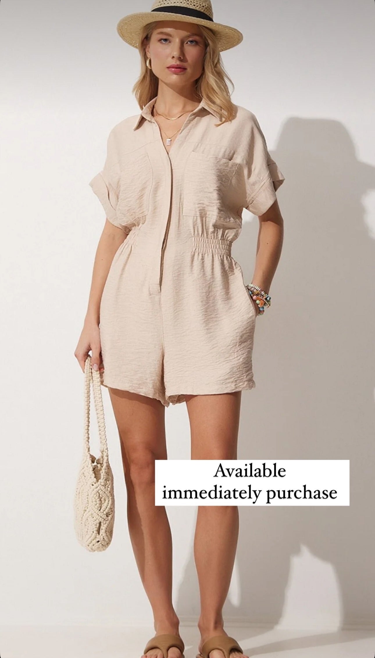 Beige romper