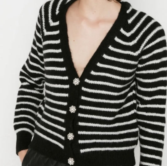 Pullover jacket striped