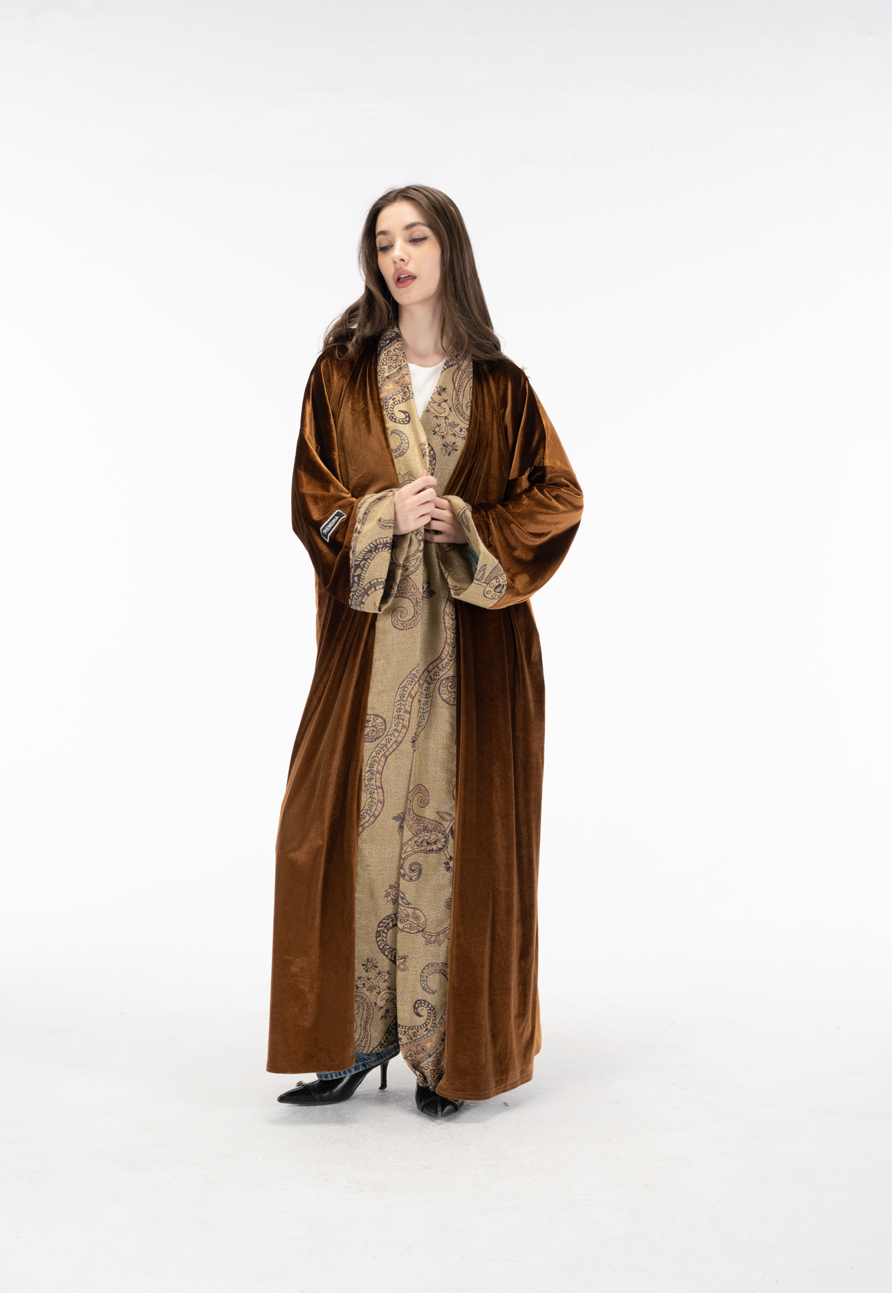 Brown Velvet kuftan