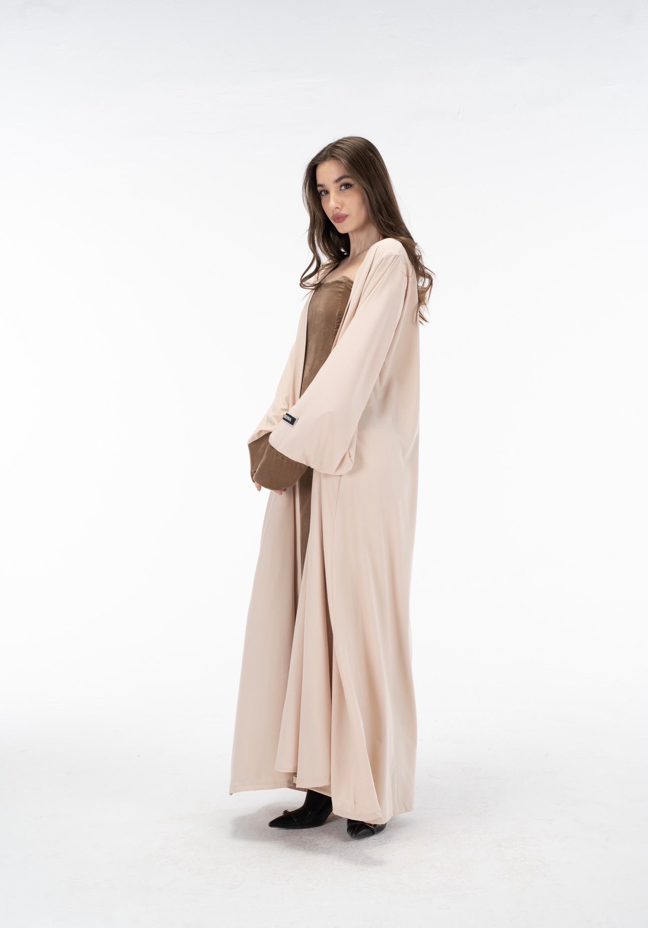 Velvet crepe dress set