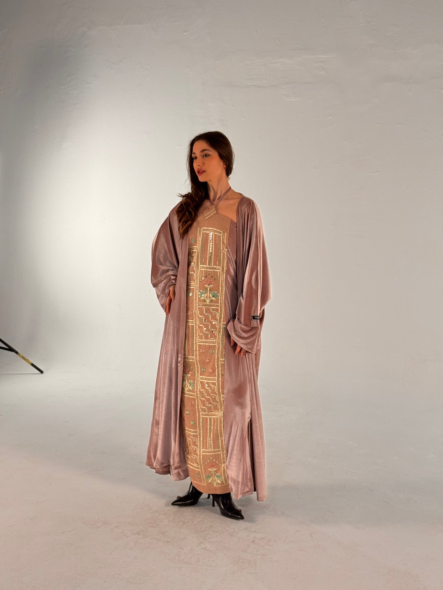 Pink abaya dress