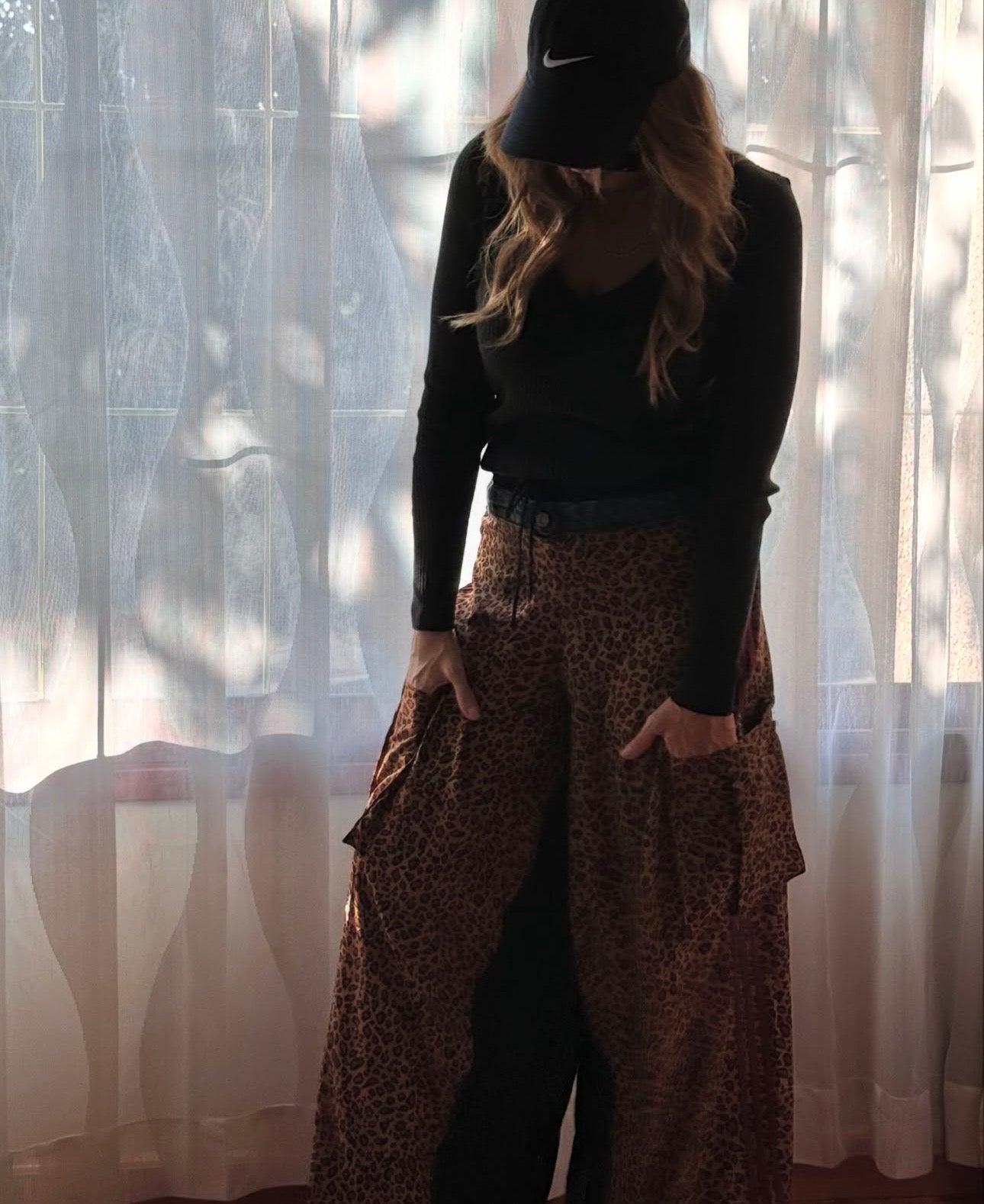 Baggy cheetah print pant