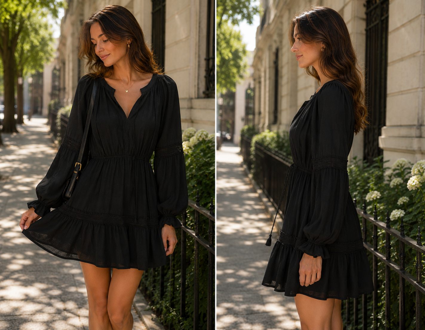 Mini black dress
