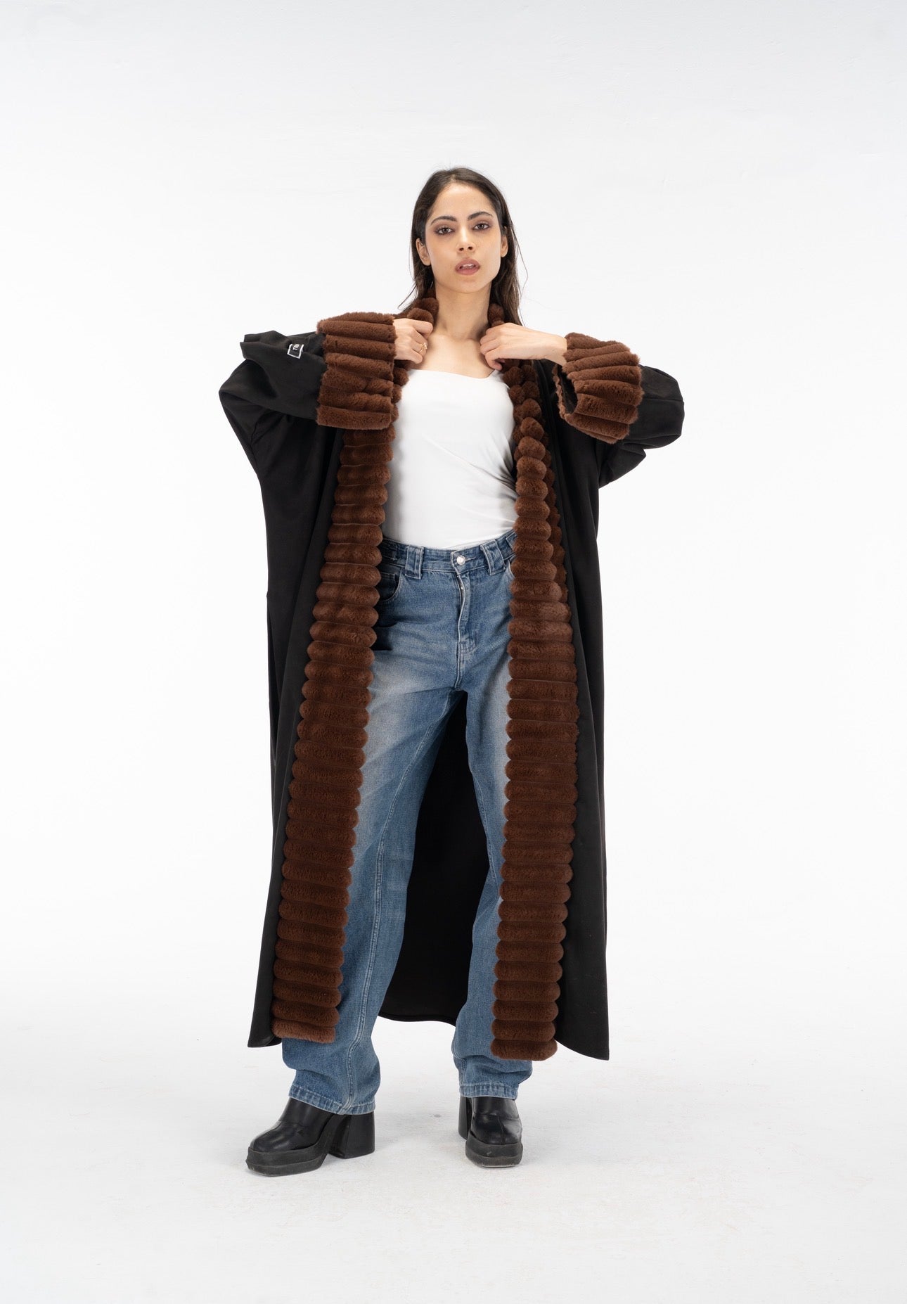 Brown Fur kuftan