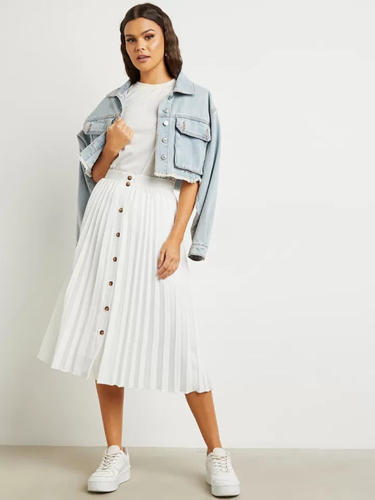 Off white A line skirt